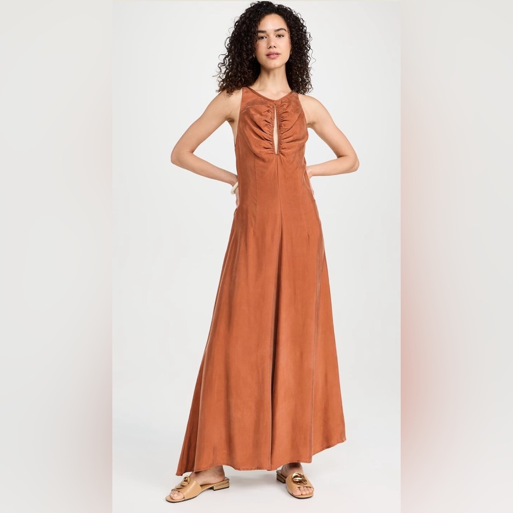 NWT 87Origins Brushed Silk Maxi Dress - Size 12